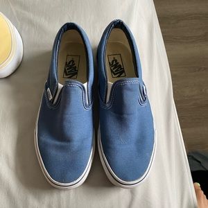 navy slip on vans